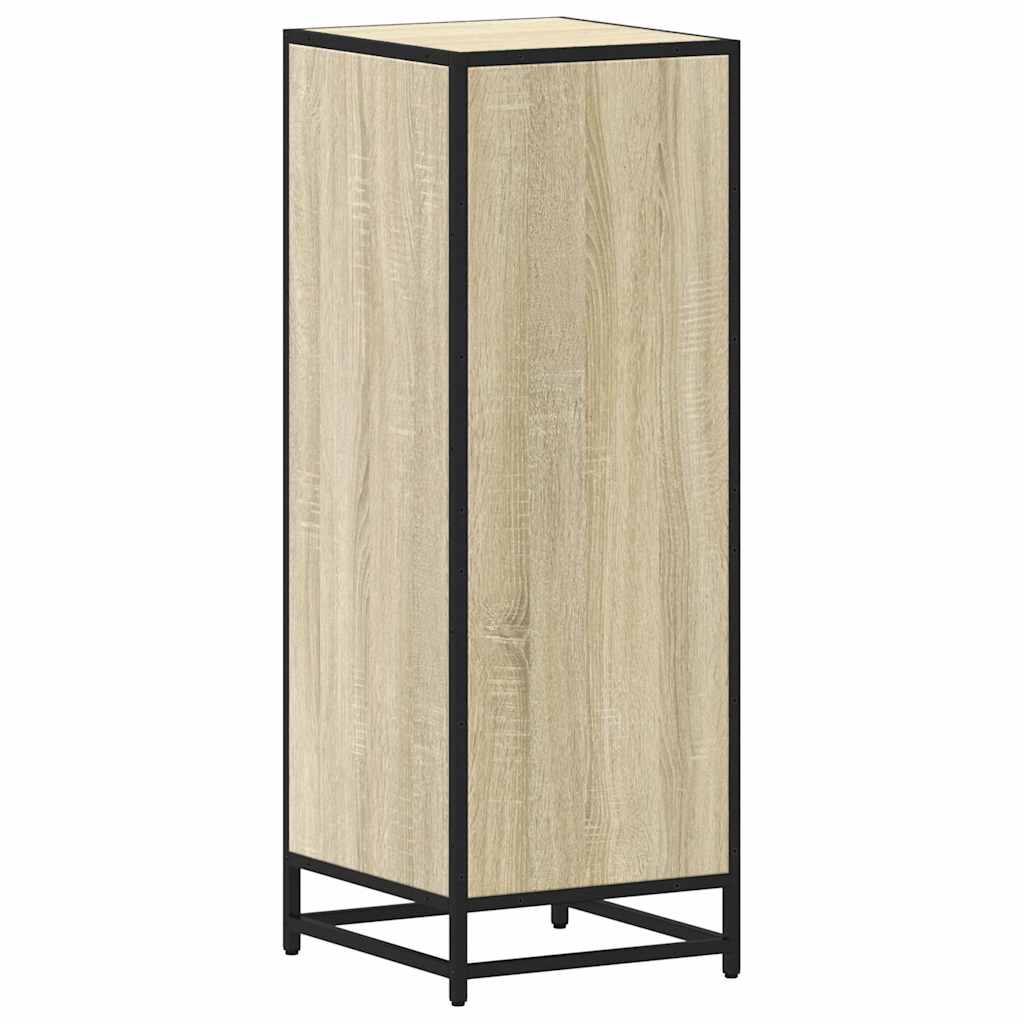 Baderomsskap Sonoma eik 35x37,5x100 cm konstruert tre