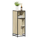 Baderomsskap Sonoma eik 35x37,5x100 cm konstruert tre