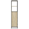 Baderomsskap sonoma eik 35x37,5x166 cm konstruert tre