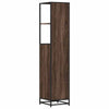 Baderomsskap brun eik 35x37,5x166 cm konstruert tre