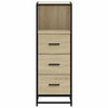 Baderomsskap sonoma eik 35x37,5x100 cm konstruert tre