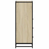 Baderomsskap sonoma eik 35x37,5x100 cm konstruert tre