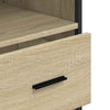 Baderomsskap sonoma eik 35x37,5x100 cm konstruert tre