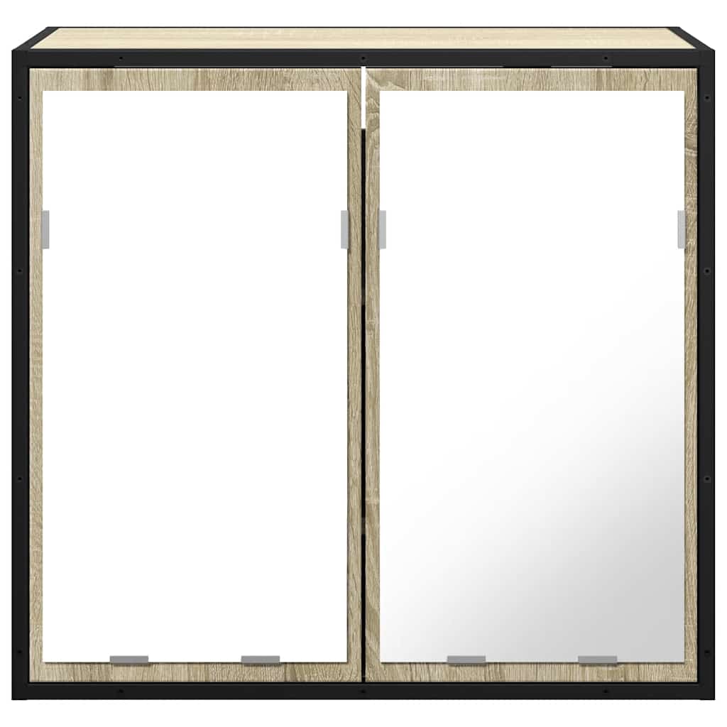 Baderomsspeilskap Sonoma eik 65x20x60 cm konstruert tre