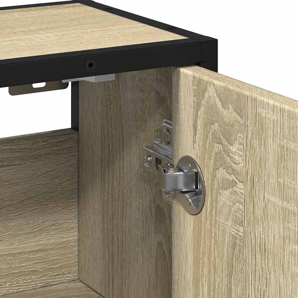 Baderomsspeilskap Sonoma eik 65x20x60 cm konstruert tre