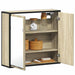 Baderomsspeilskap Sonoma eik 65x20x60 cm konstruert tre