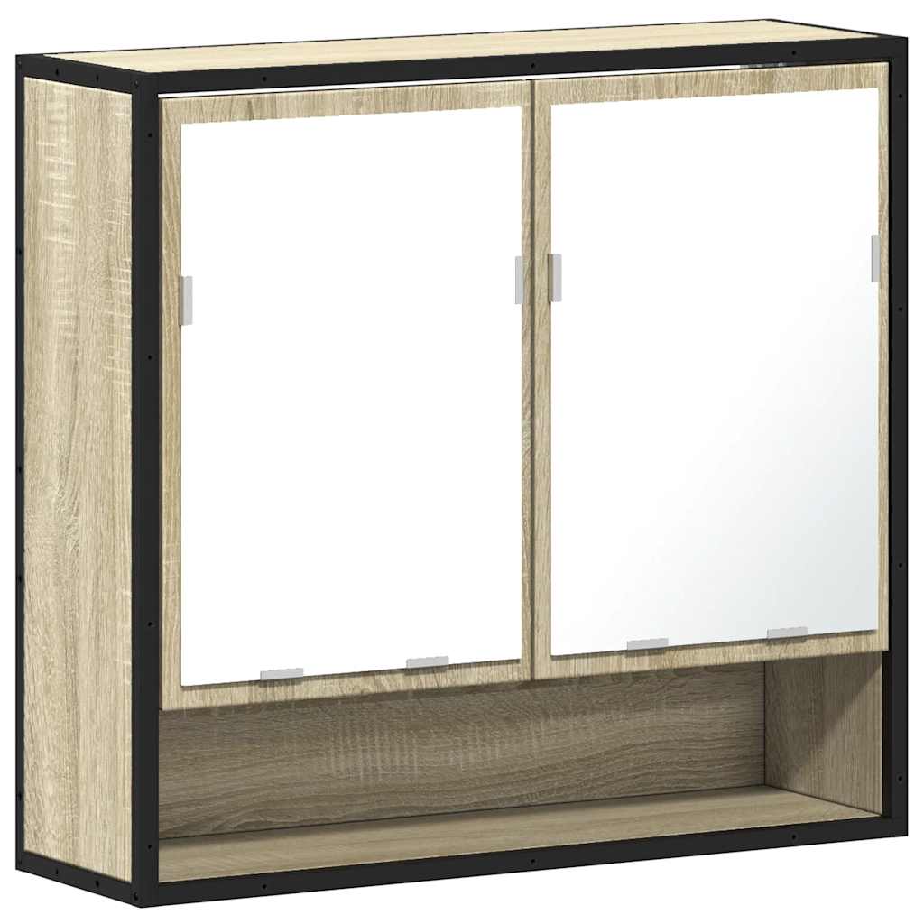 Baderomsspeilskap Sonoma eik 65x20x60 cm konstruert tre