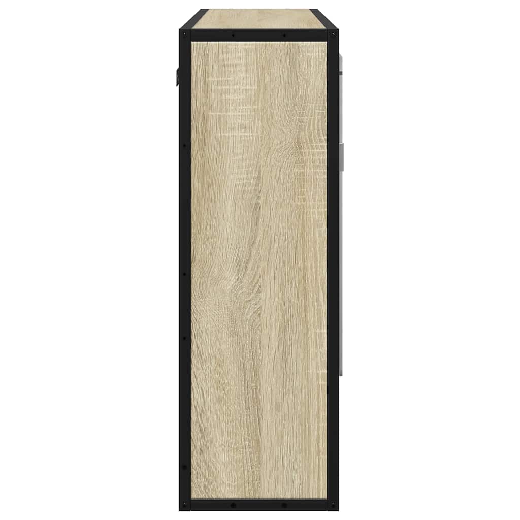 Baderomsspeilskap Sonoma eik 65x20x60 cm konstruert tre