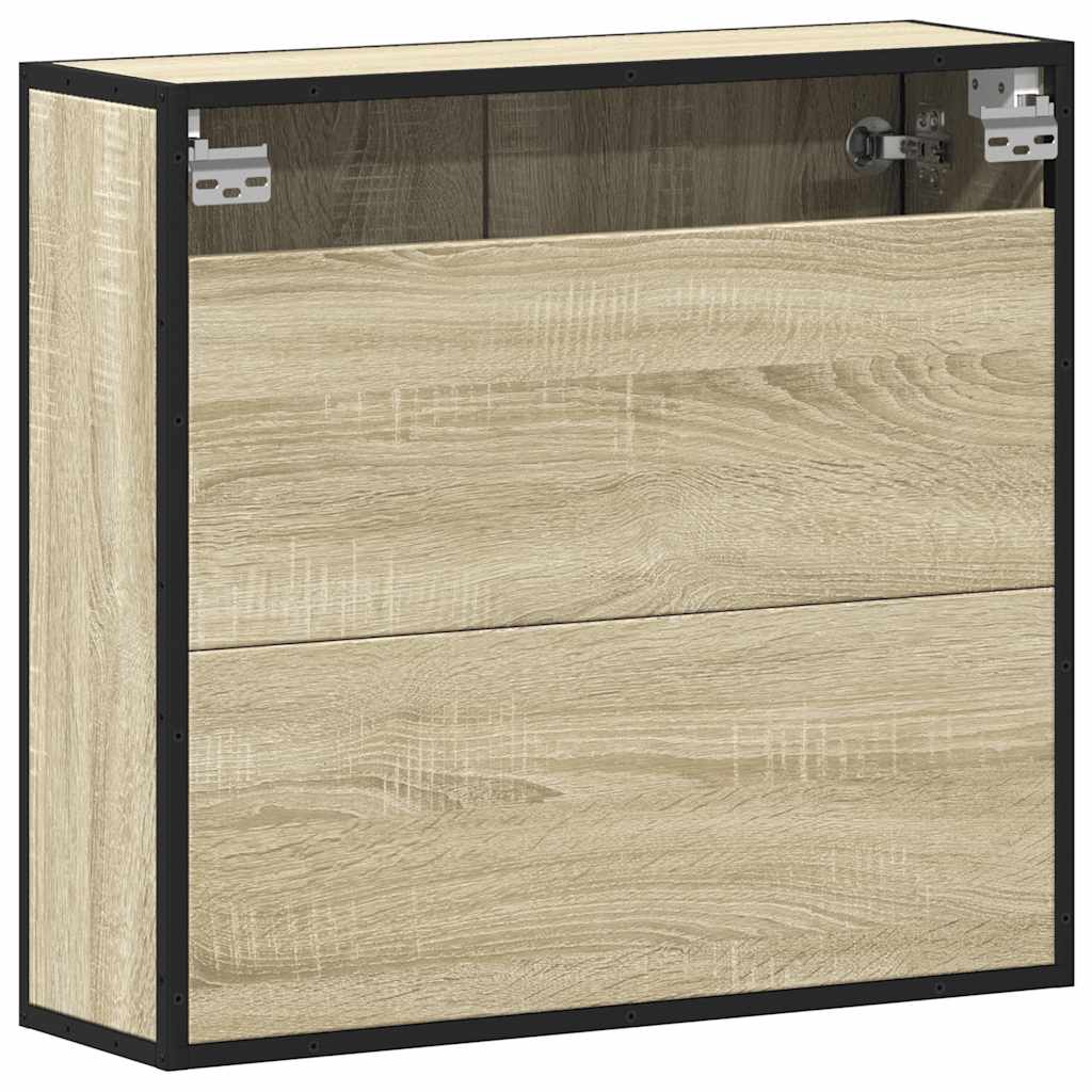 Baderomsspeilskap Sonoma eik 65x20x60 cm konstruert tre