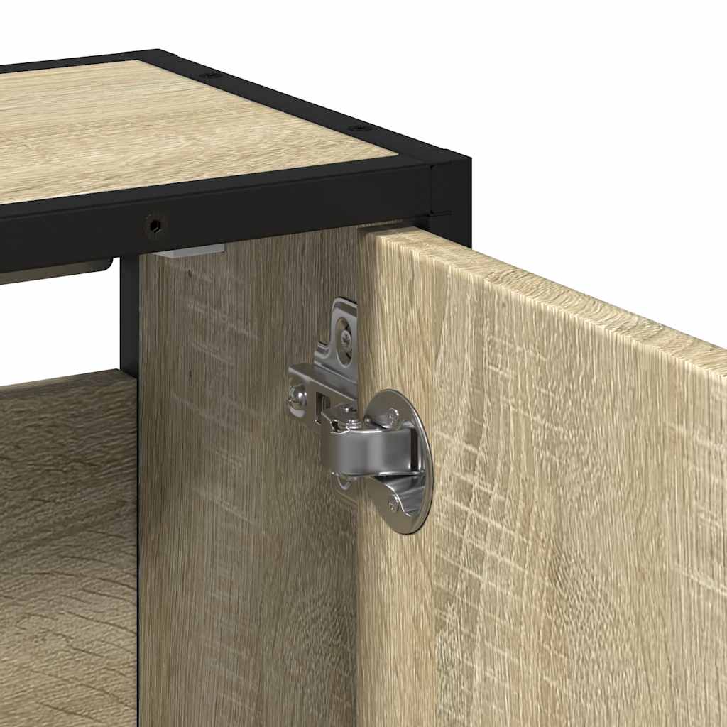 Baderomsspeilskap Sonoma eik 65x20x60 cm konstruert tre