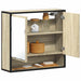 Baderomsspeilskap Sonoma eik 65x20x60 cm konstruert tre