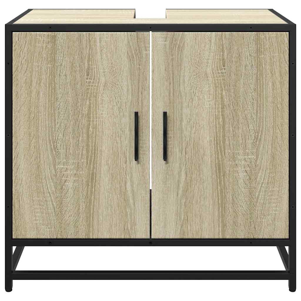 Baderomsskap Sonoma eik 65x33x60 cm konstruert tre