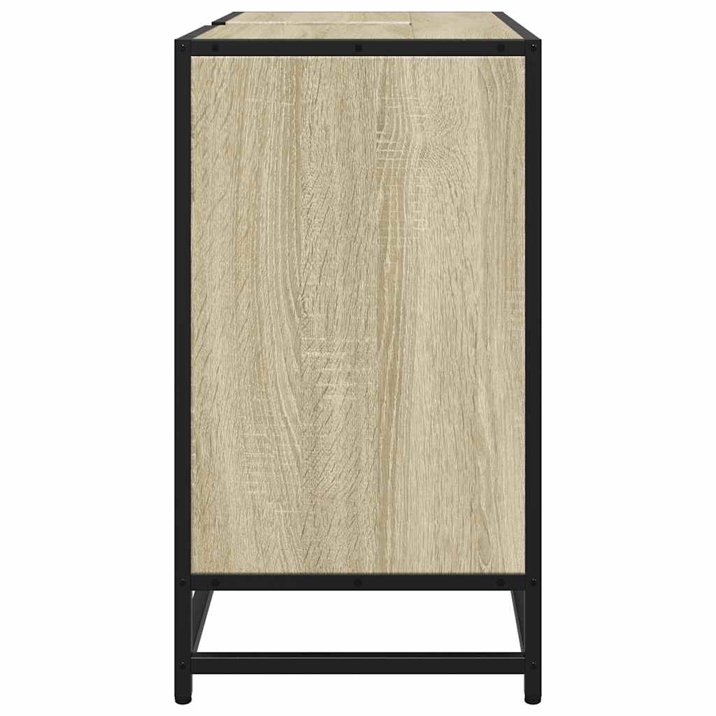 Baderomsskap Sonoma eik 65x33x60 cm konstruert tre