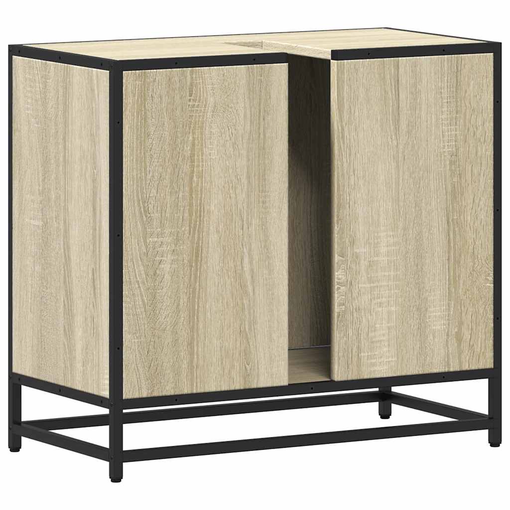 Baderomsskap Sonoma eik 65x33x60 cm konstruert tre
