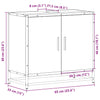 Servantskap sonoma eik 65x33x60 cm konstruert tre