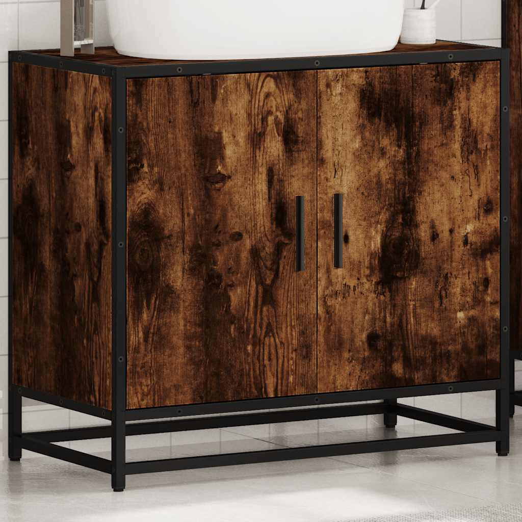 Servantskap røkt eik 65x33x60 cm konstruert tre