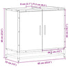 Servantskap røkt eik 65x33x60 cm konstruert tre