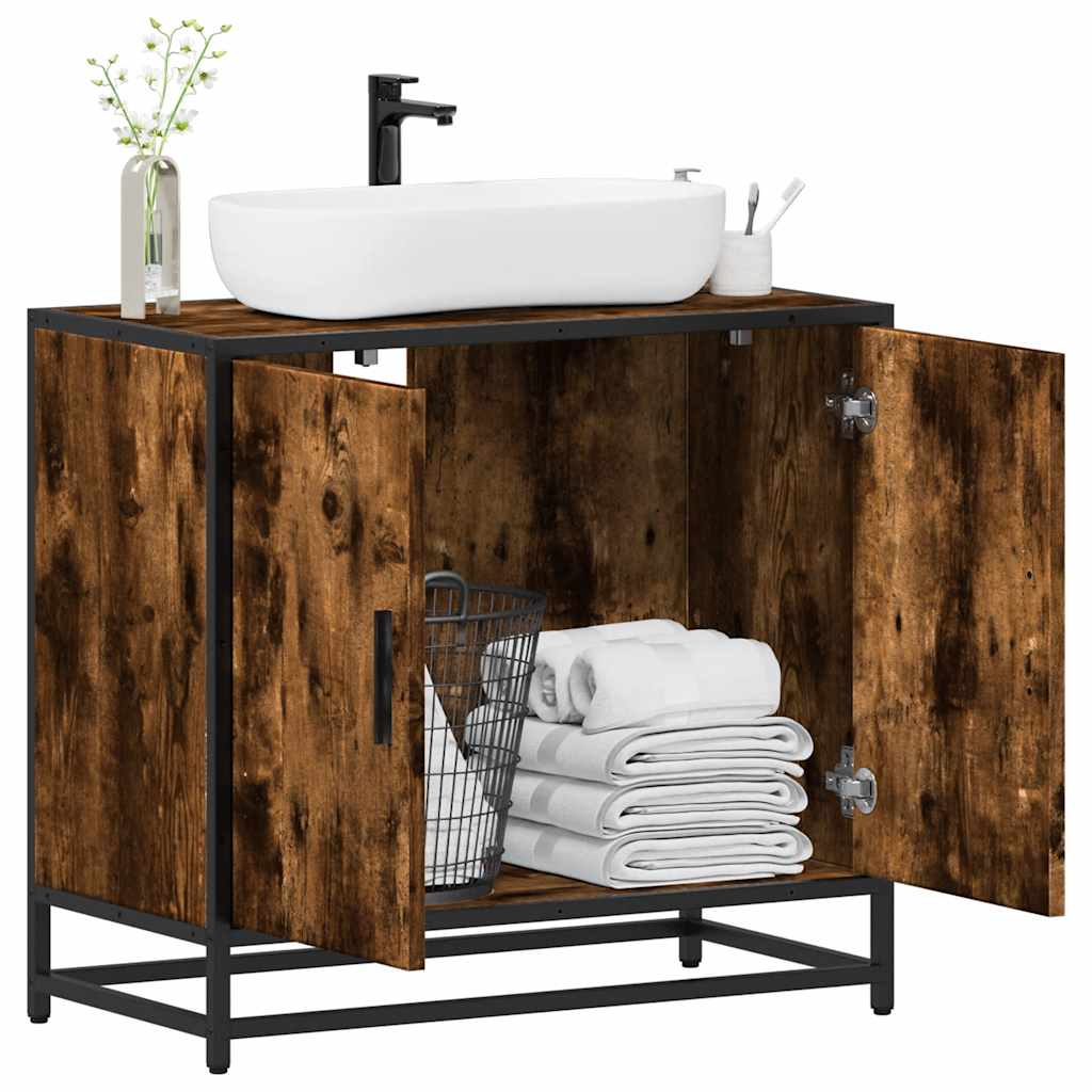Servantskap røkt eik 65x33x60 cm konstruert tre