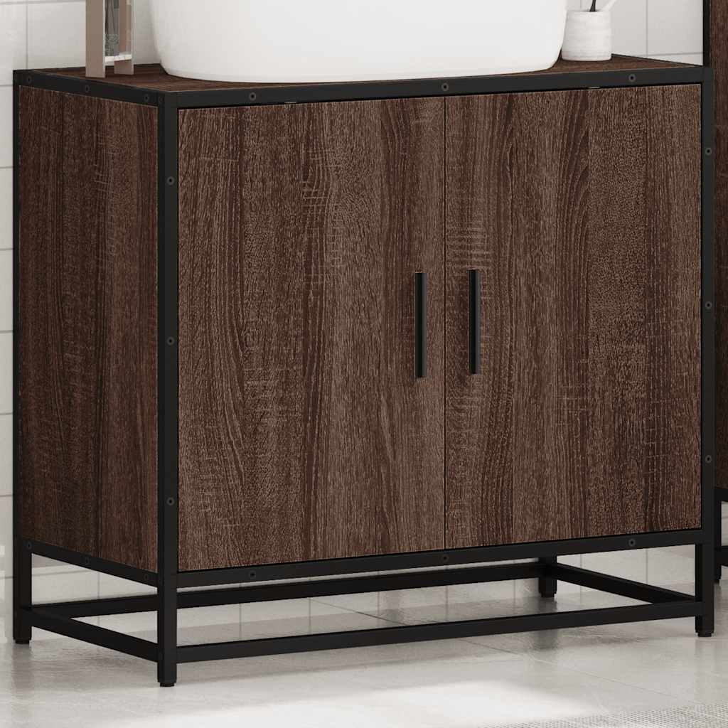Servantskap brun eik 65x33x60 cm konstruert tre
