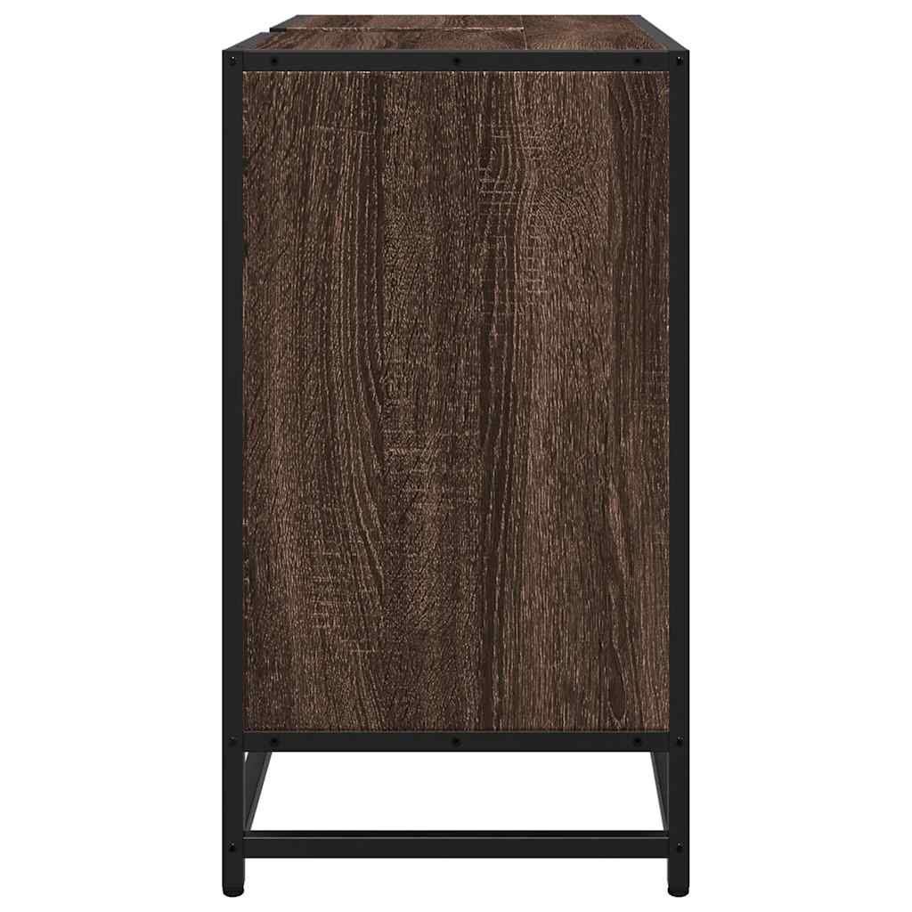 Servantskap brun eik 65x33x60 cm konstruert tre