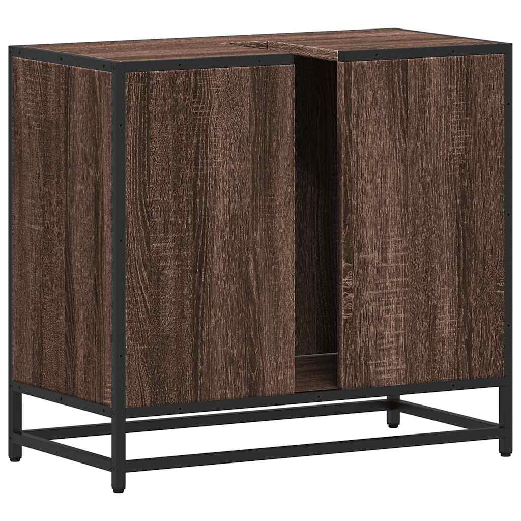 Servantskap brun eik 65x33x60 cm konstruert tre