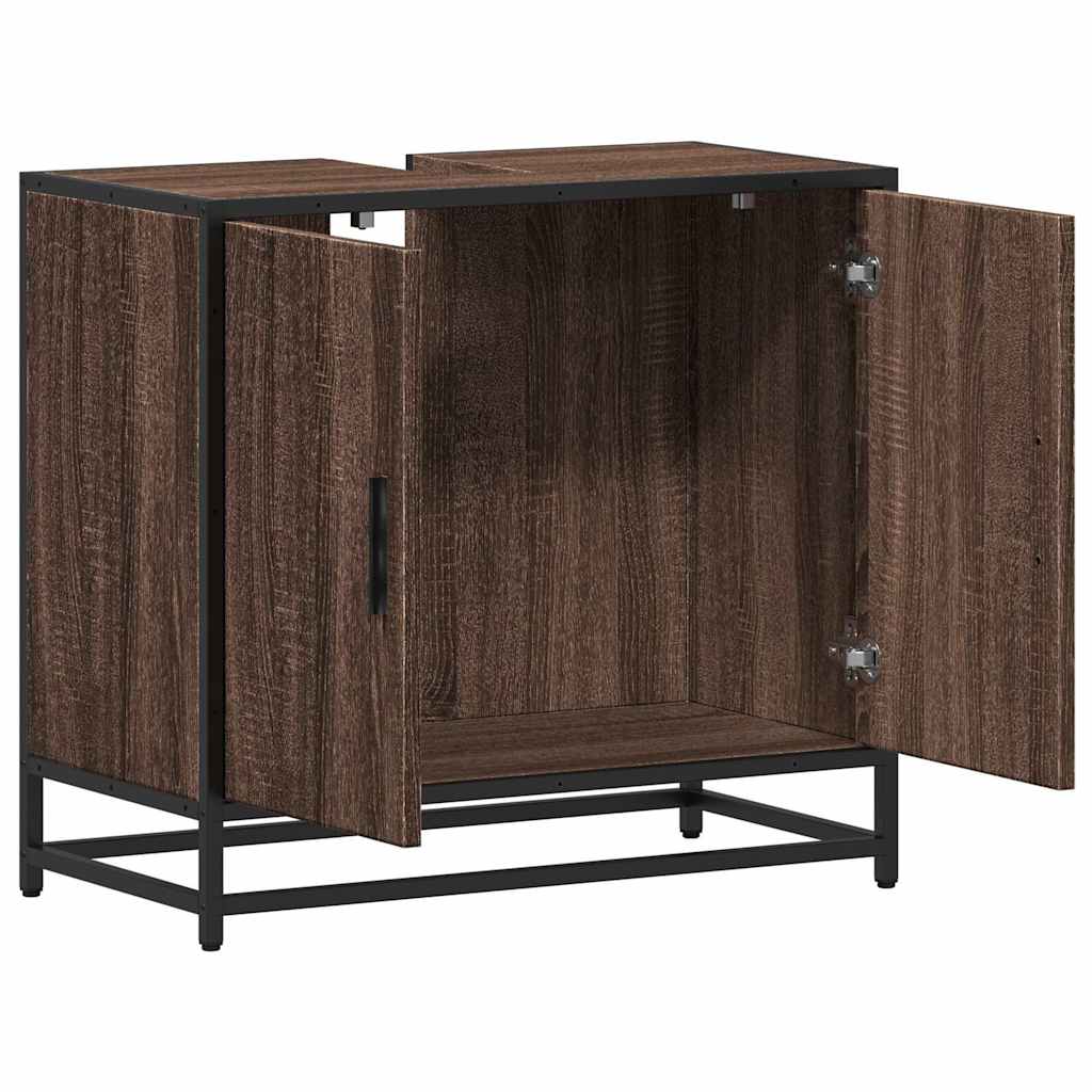 Servantskap brun eik 65x33x60 cm konstruert tre