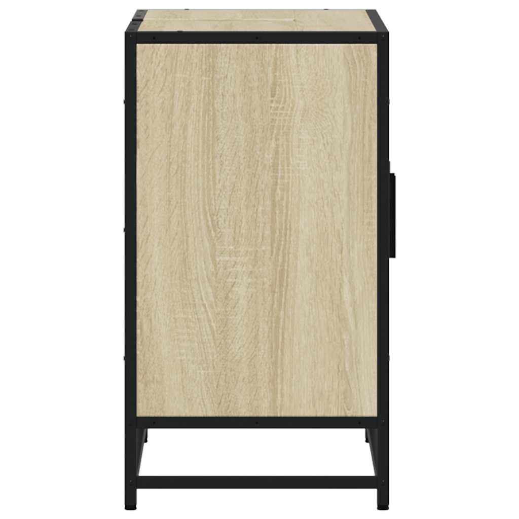 Baderomsskap Sonoma eik 90x33x60 cm konstruert tre
