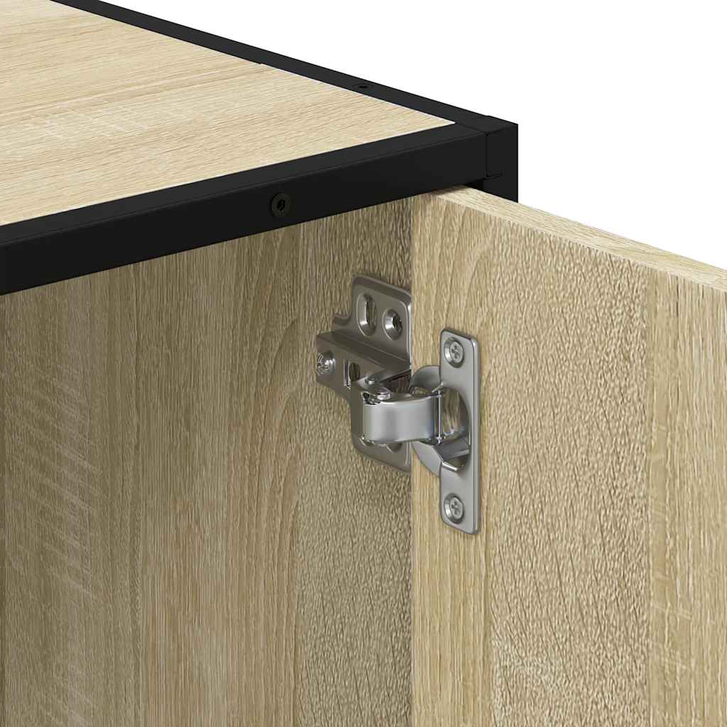 Servantskap sonoma eik 90x33x60 cm konstruert tre