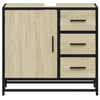 Servantskap sonoma eik 65x33x60 cm konstruert tre