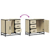 Servantskap sonoma eik 65x33x60 cm konstruert tre