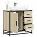 Servantskap sonoma eik 65x33x60 cm konstruert tre