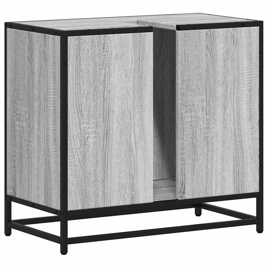 Servantskap grå sonoma 65x33x60 cm konstruert tre