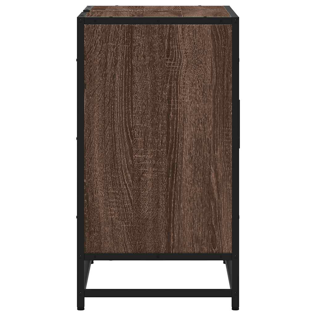 Servantskap brun eik 65x33x60 cm konstruert tre