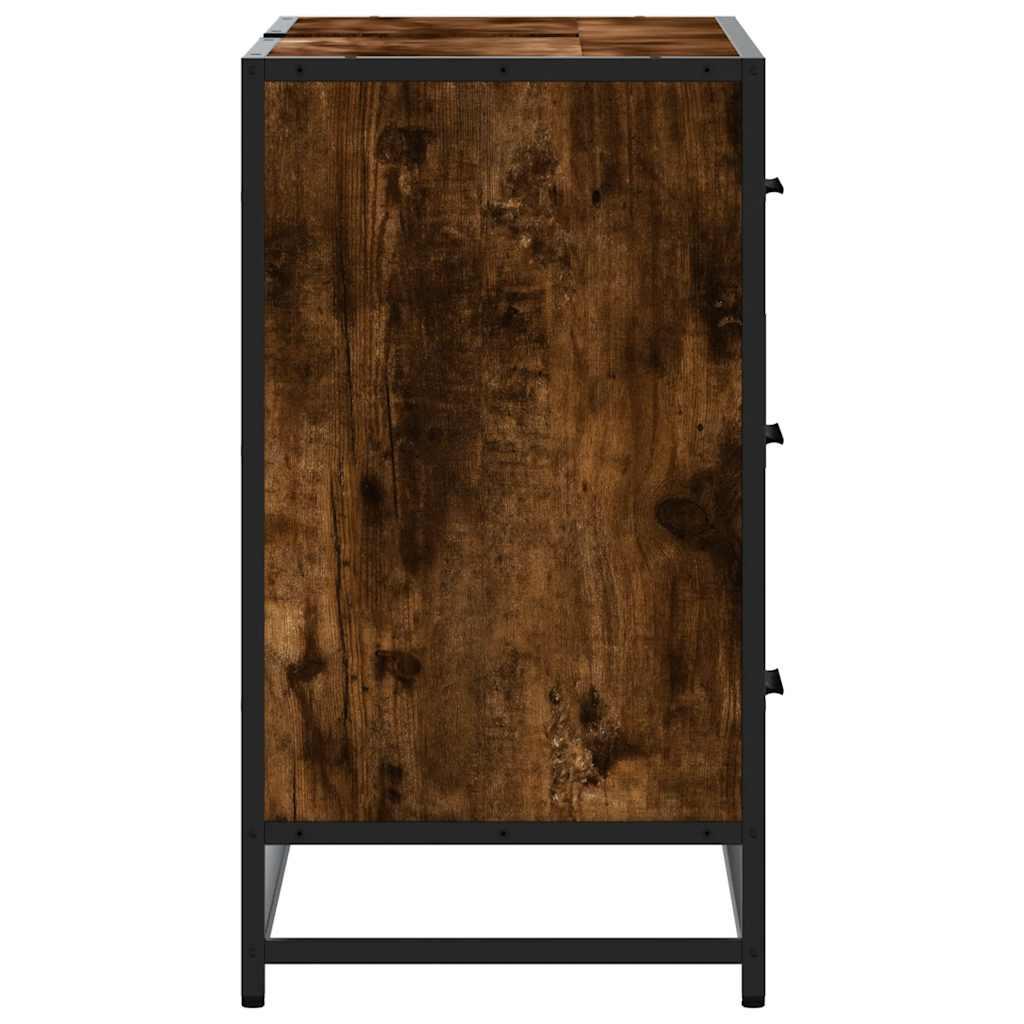 Servantskap røkt eik 80x33x60 cm konstruert tre
