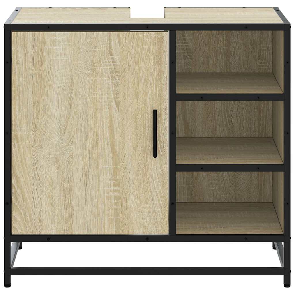 Baderomsskap Sonoma eik 65x33x60 cm konstruert tre