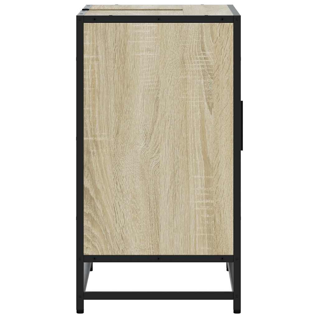 Baderomsskap Sonoma eik 65x33x60 cm konstruert tre
