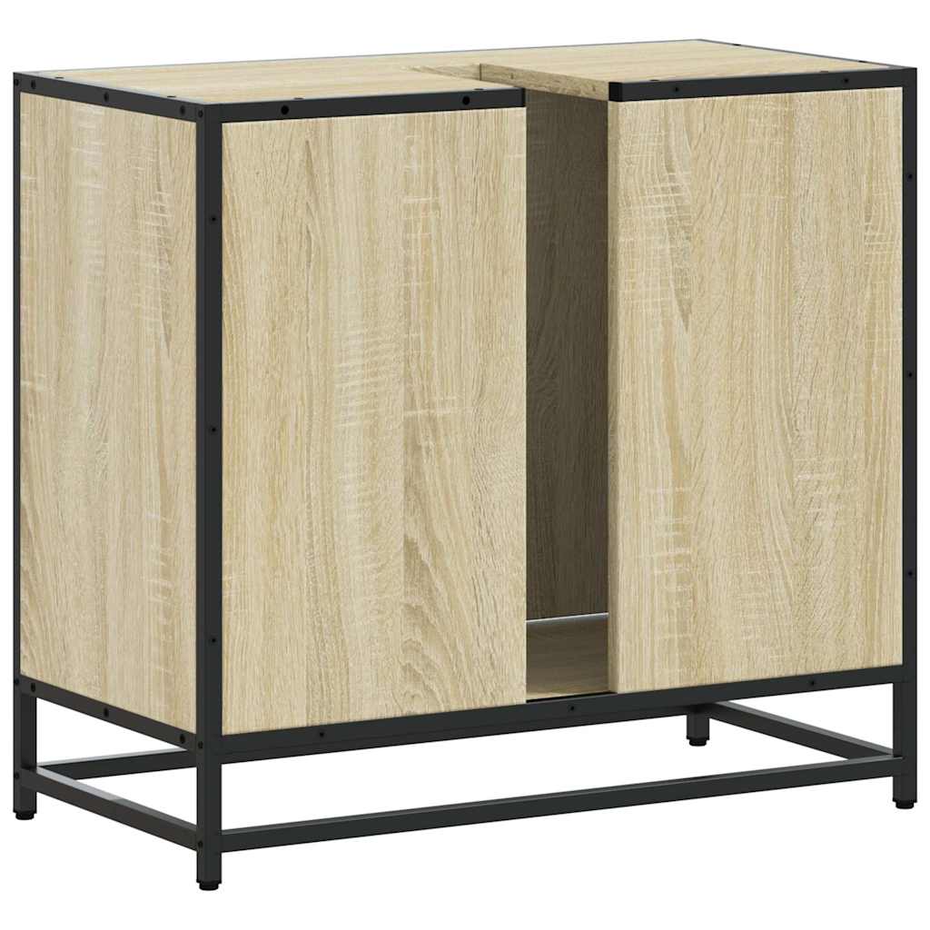 Baderomsskap Sonoma eik 65x33x60 cm konstruert tre