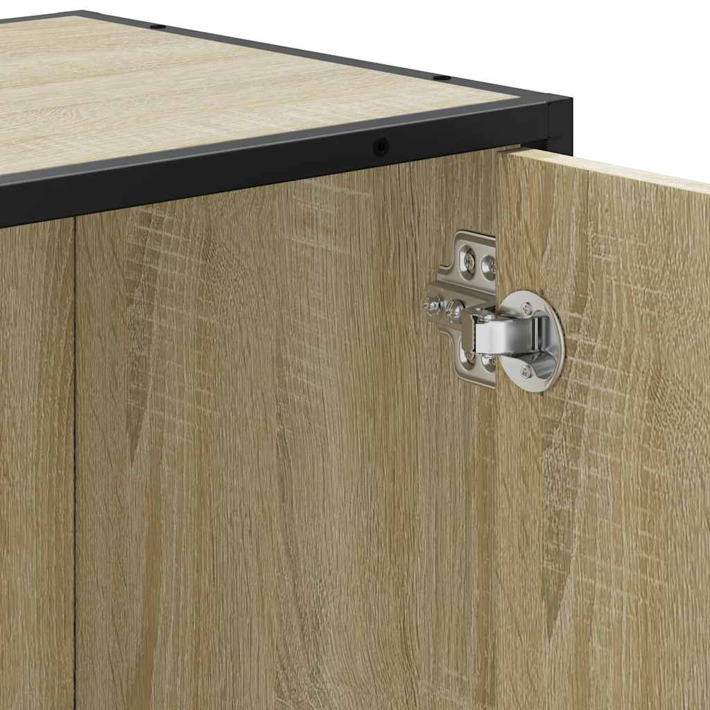 Baderomsskap Sonoma eik 65x33x60 cm konstruert tre