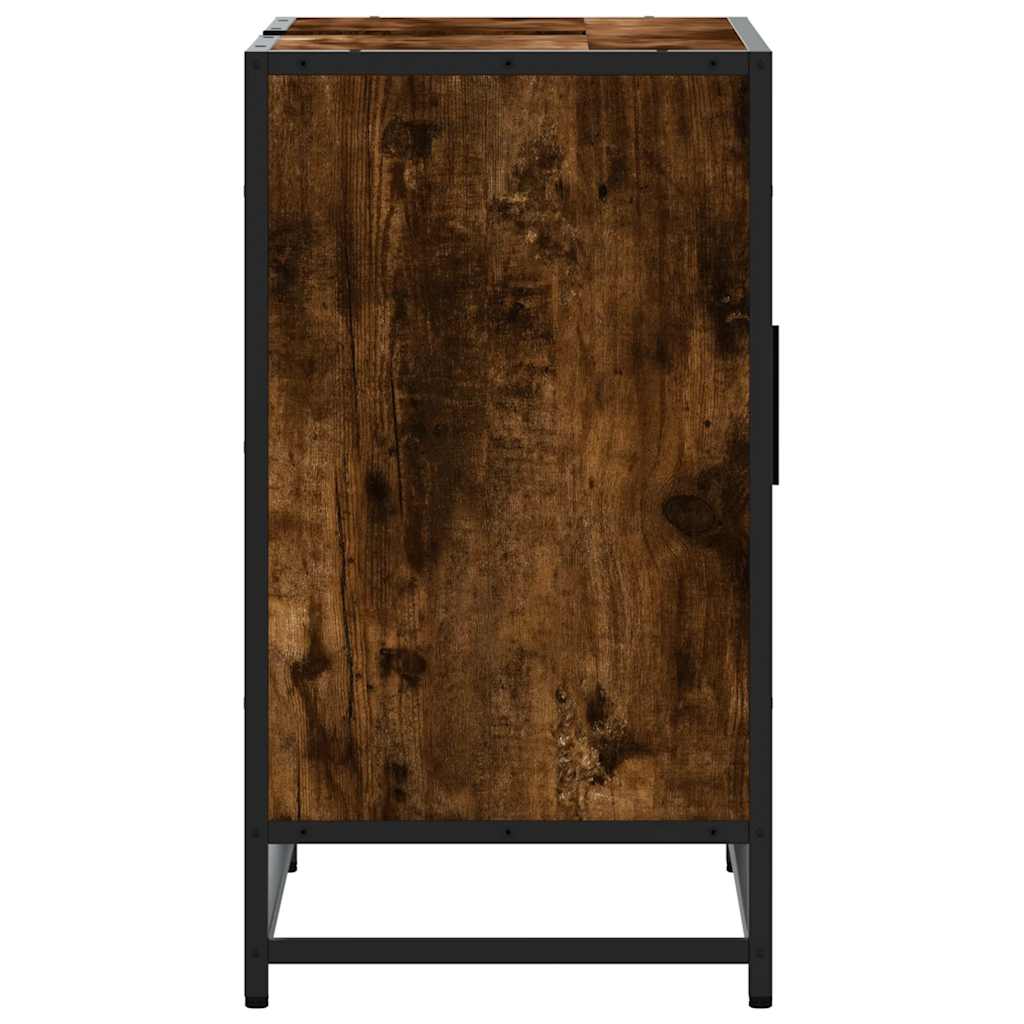 Baderomsskap røkt eik 65x33x60 cm konstruert tre