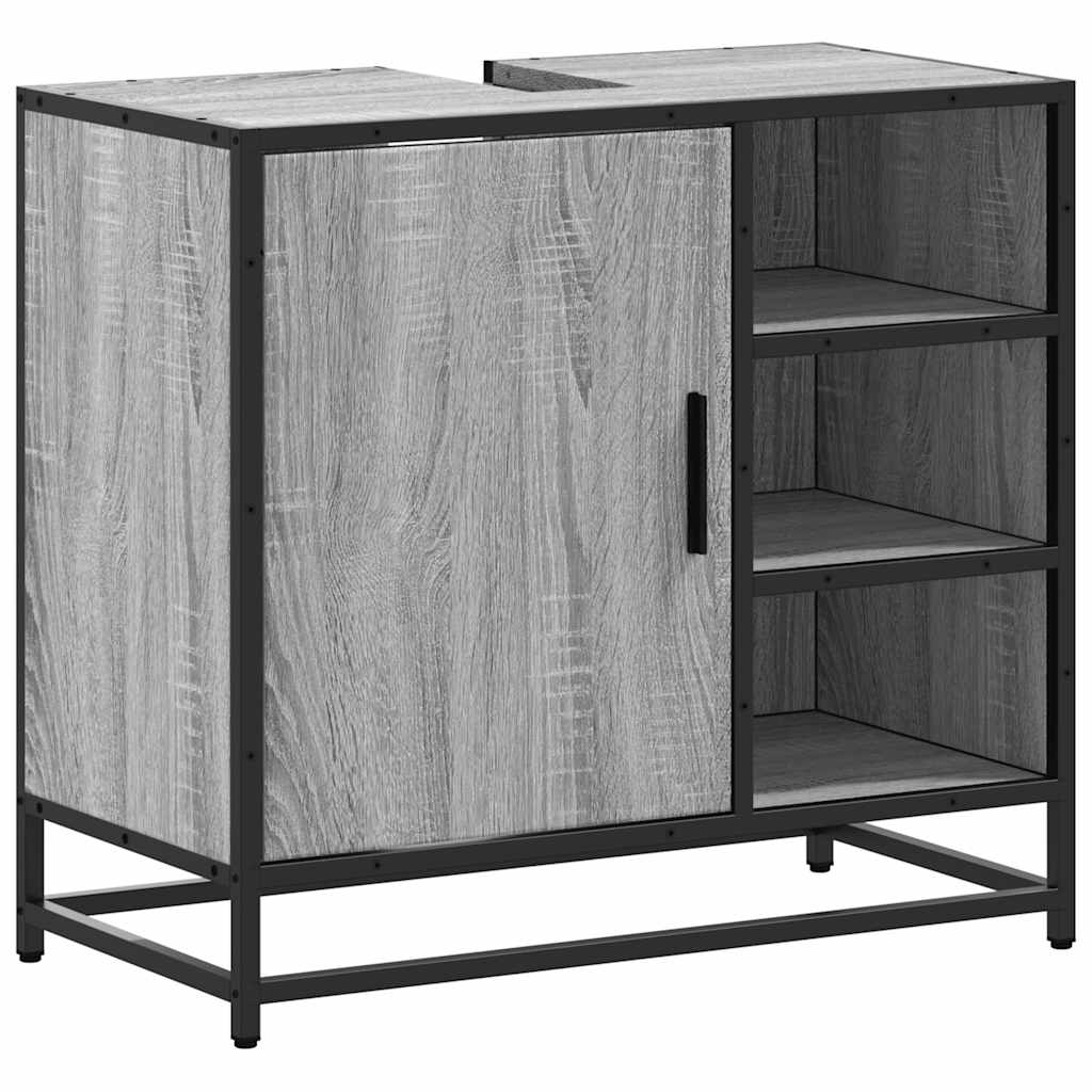Servantskap grå sonoma 65x33x60 cm konstruert tre