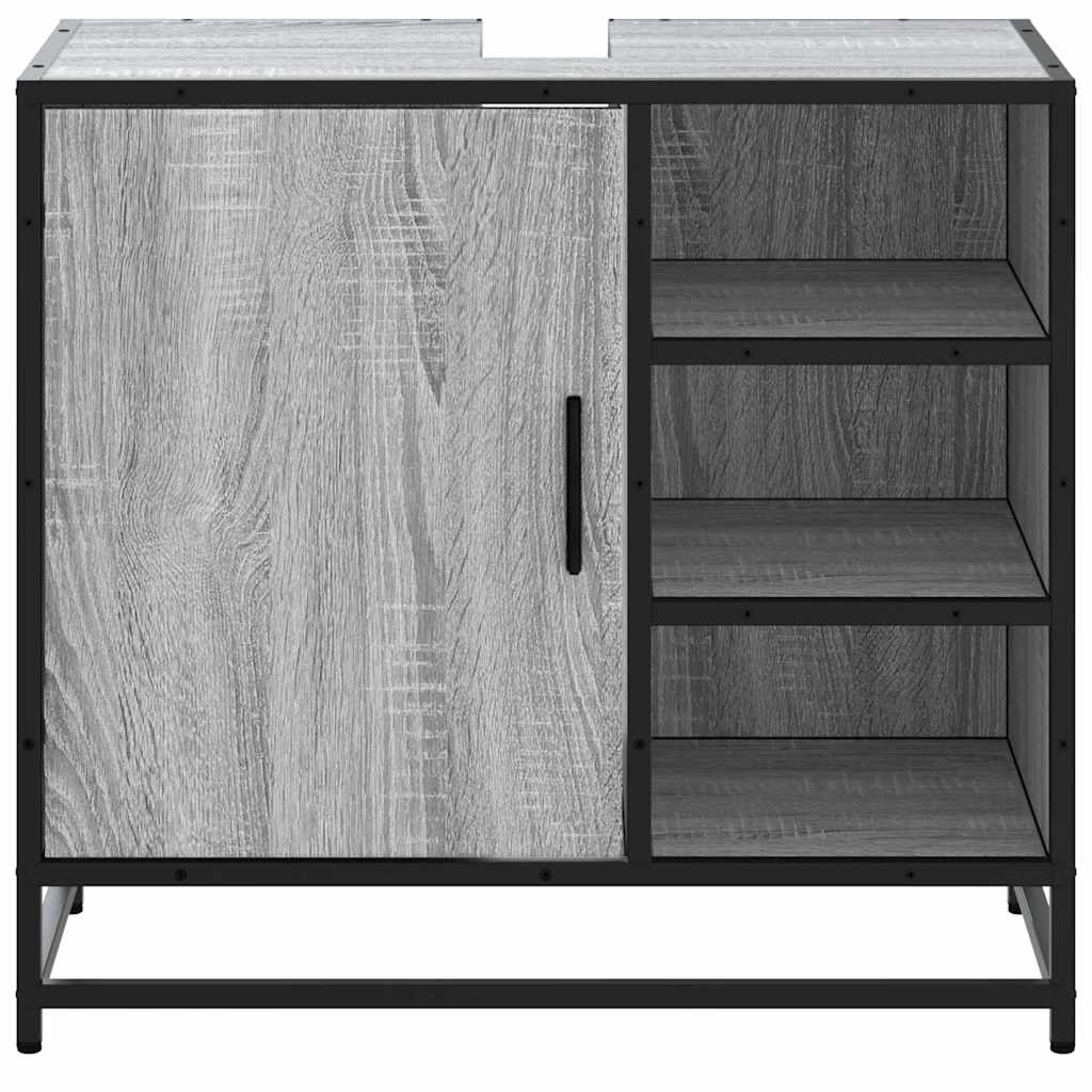 Servantskap grå sonoma 65x33x60 cm konstruert tre