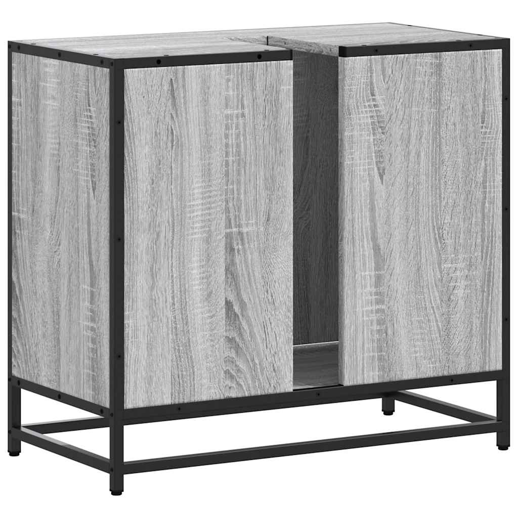 Servantskap grå sonoma 65x33x60 cm konstruert tre