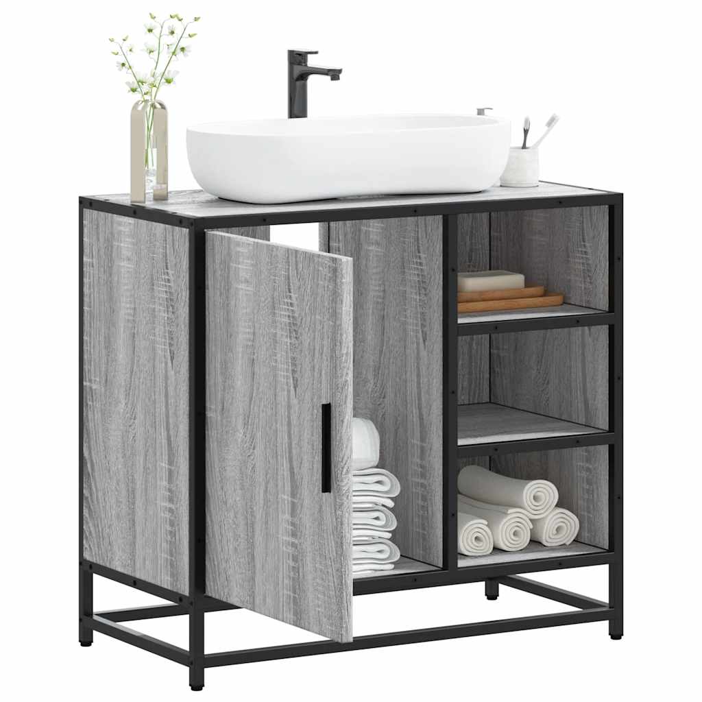 Servantskap grå sonoma 65x33x60 cm konstruert tre