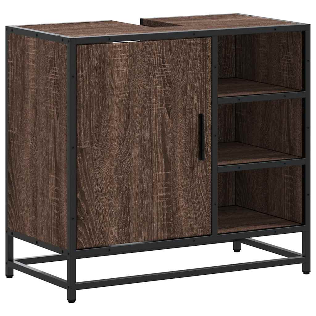 Servantskap brun eik 65x33x60 cm konstruert tre