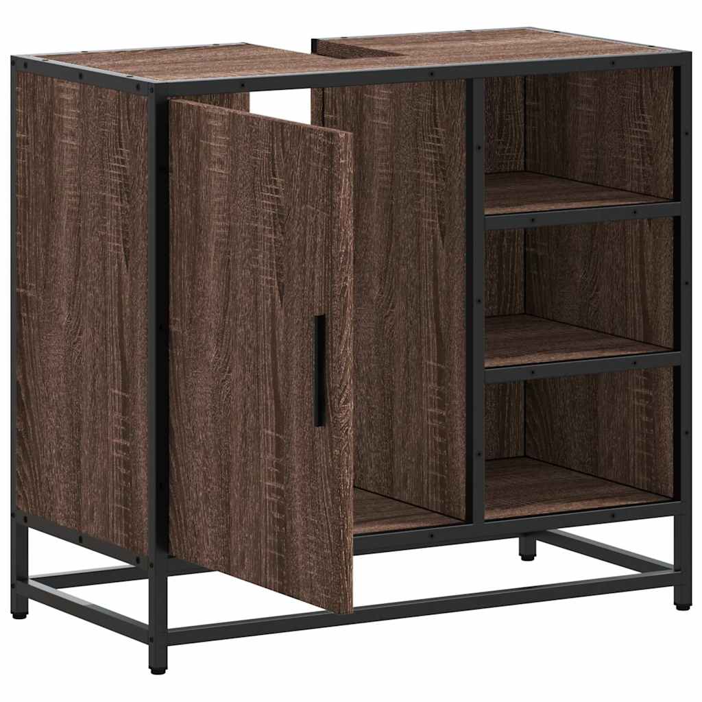 Servantskap brun eik 65x33x60 cm konstruert tre