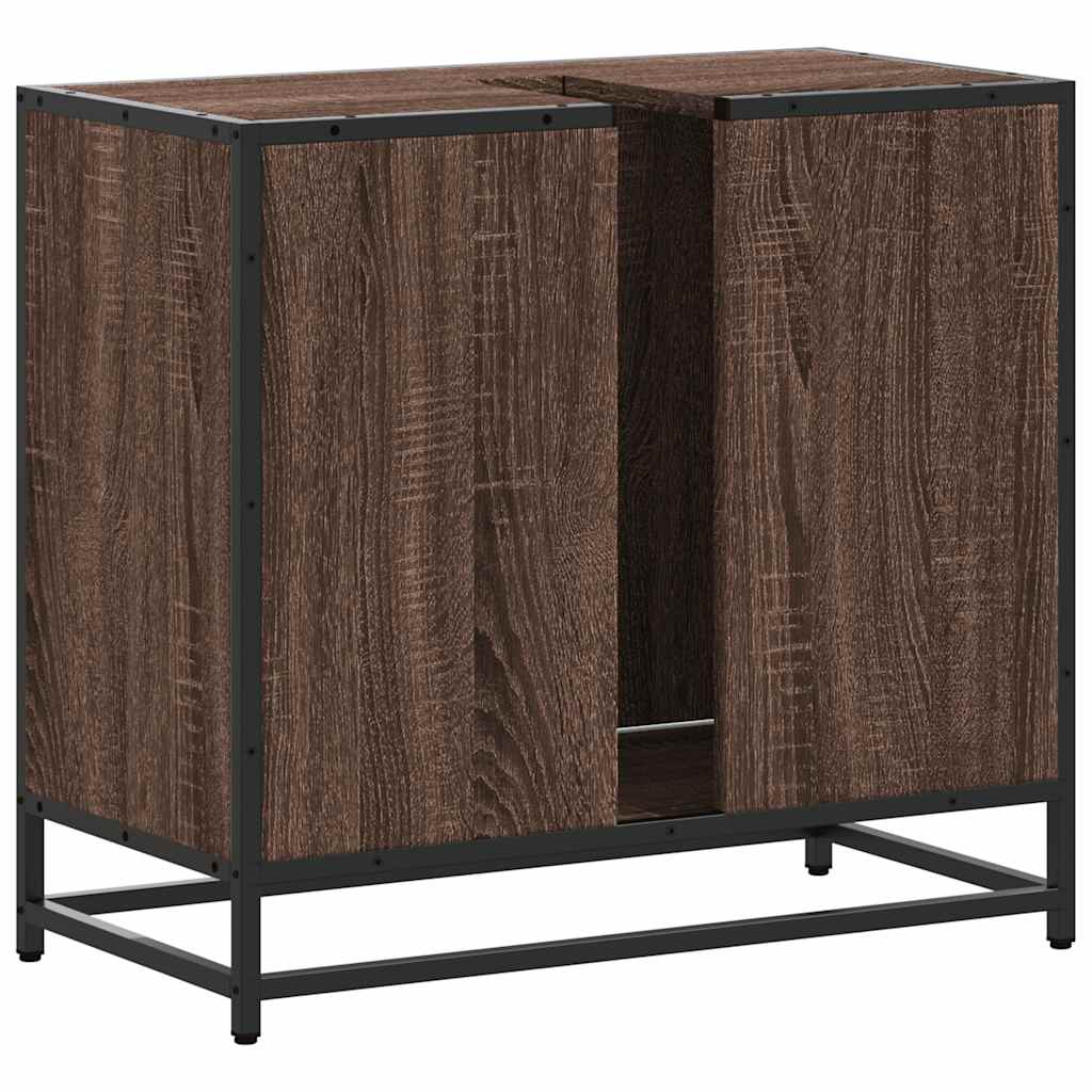 Servantskap brun eik 65x33x60 cm konstruert tre