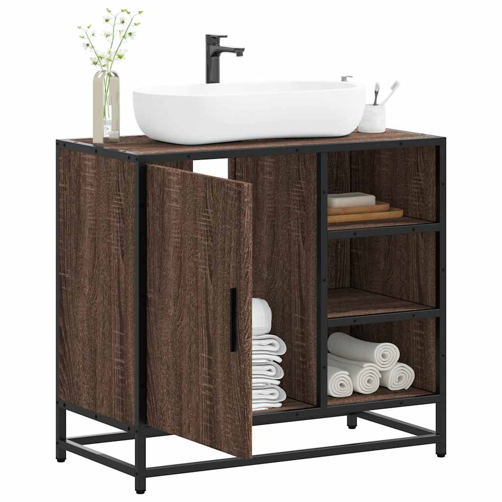 Servantskap brun eik 65x33x60 cm konstruert tre