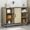 Baderomsskap Sonoma eik 80x33x60 cm konstruert tre