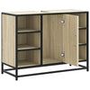 Baderomsskap Sonoma eik 80x33x60 cm konstruert tre