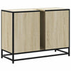 Baderomsskap Sonoma eik 80x33x60 cm konstruert tre